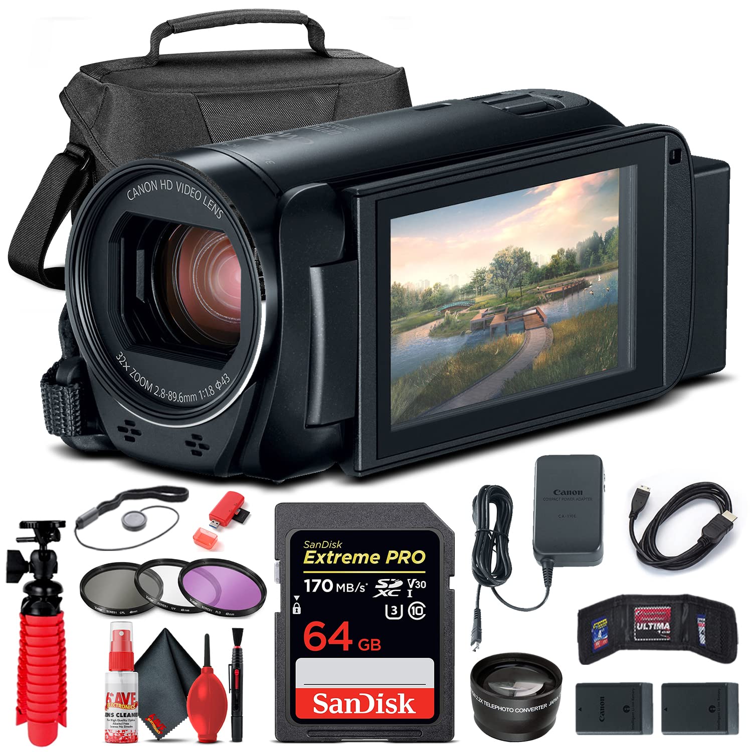 Amazon.com: Canon VIXIA HF R800 Camcorder with Tripod (1960C002